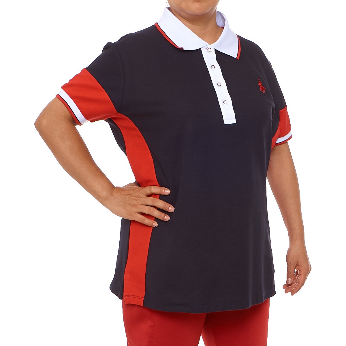 Playera Tipo Polo para Dama Tallas Plus Royal Polo Club