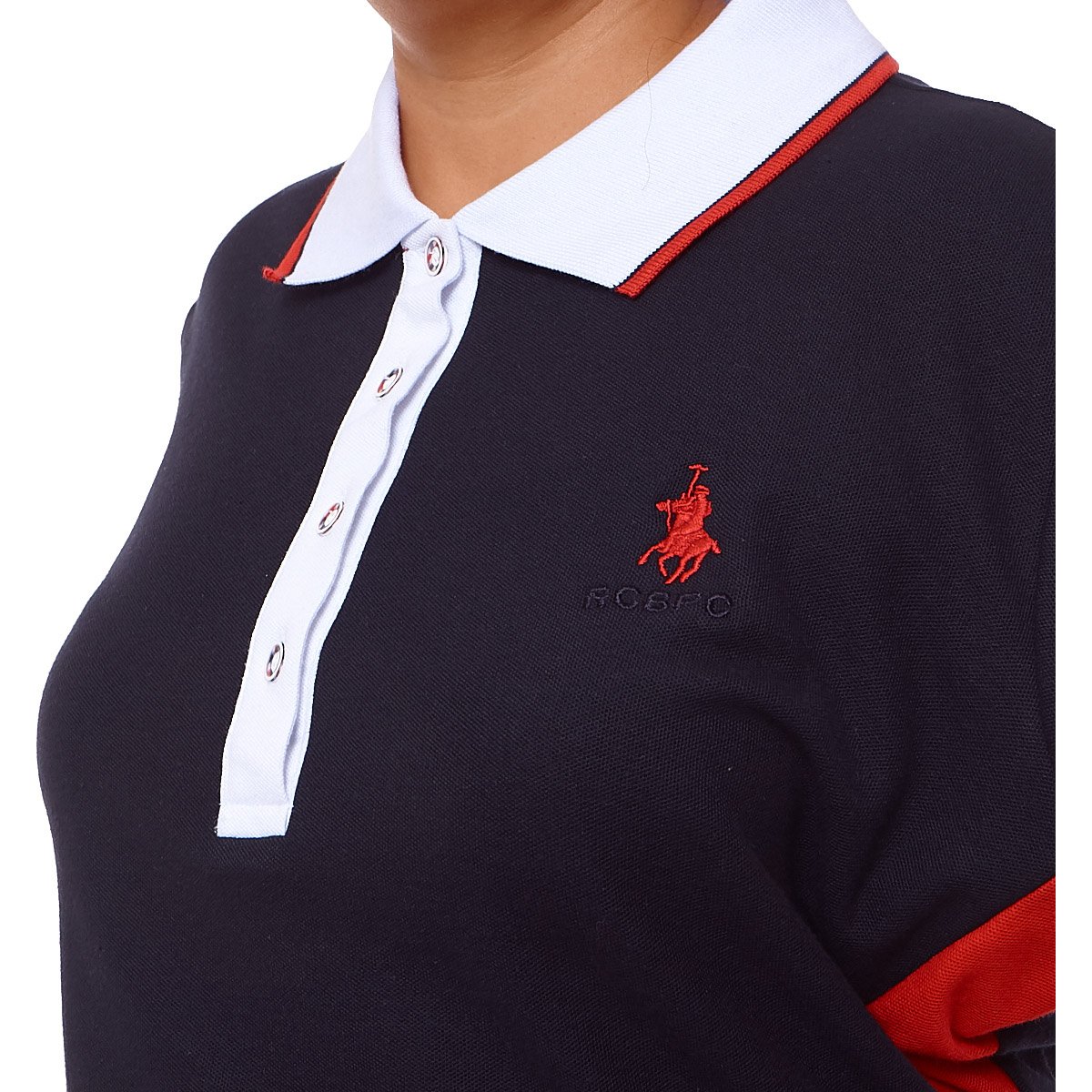 Playera Tipo Polo para Dama Tallas Plus Royal Polo Club