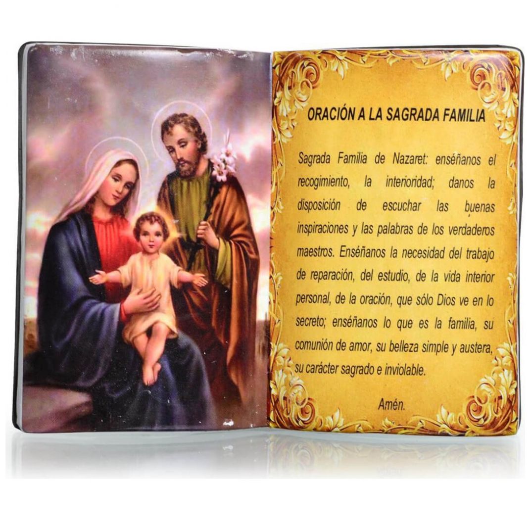 Figura Decorativa Cerámica Libro con Oración Di Angelo