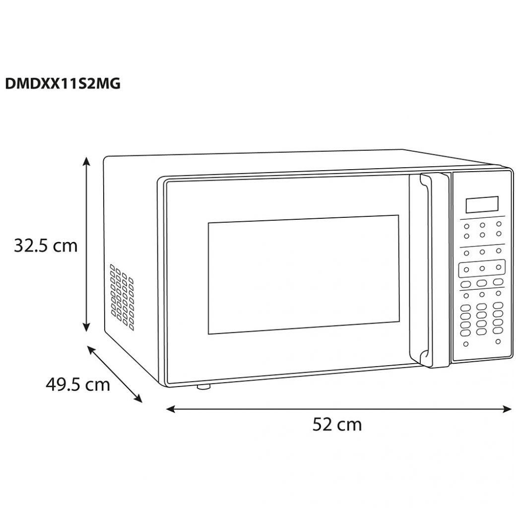 Horno de Microondas 1.1 Silver Daewoo