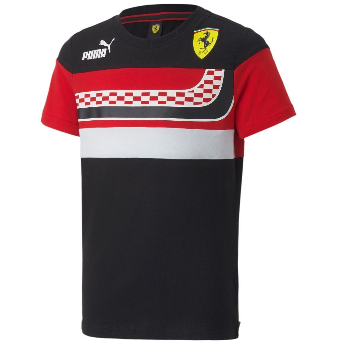 Playera Puma Ferrari Negro para Niño