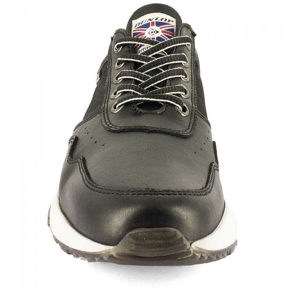 Tenis  Piel Negra Dunlop  para Hombre