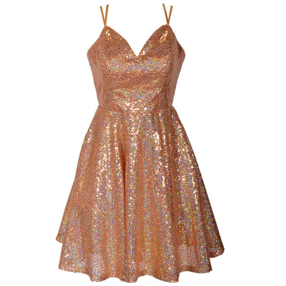 Vestido Corto Escote V de Miniseq Philosophy Jr Nights para Mujer