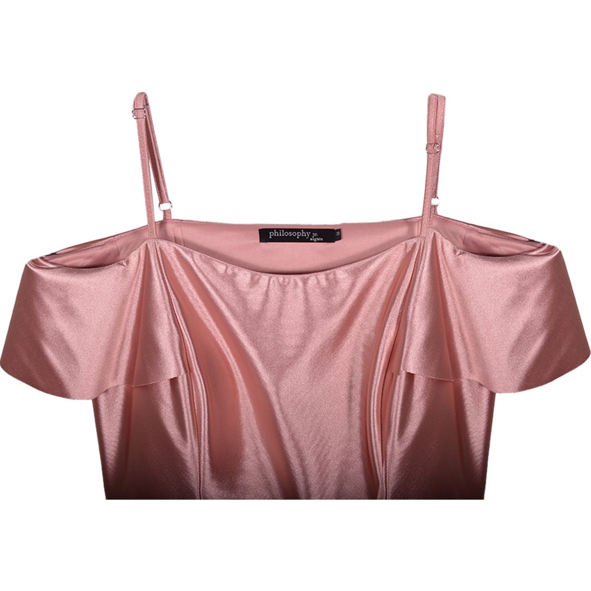 Vestido Hi Low con Olanes Y Aplicación de Casino Philosophy Jr Nights