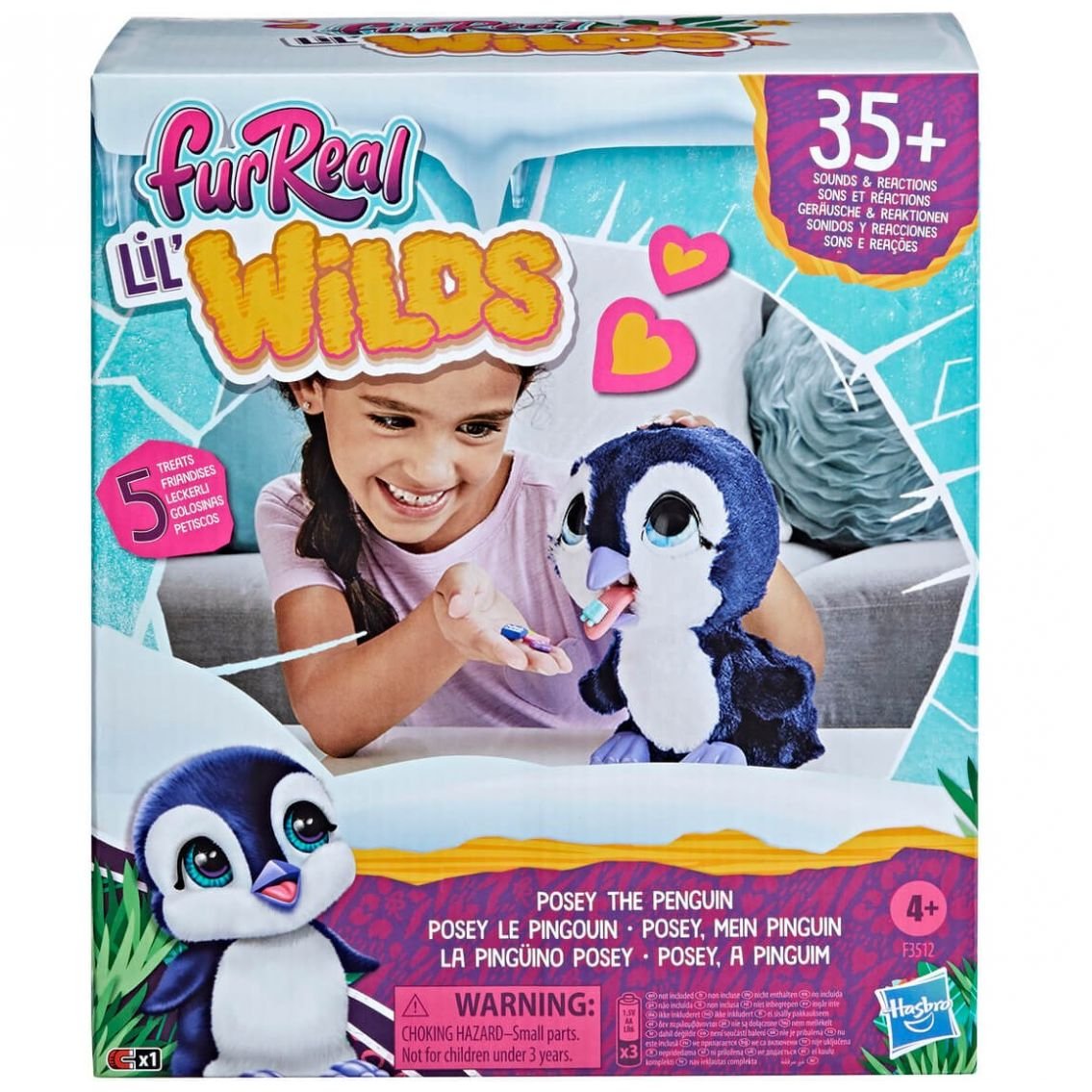 Peluche Interactivo Furreal Friends Lil' Wilds Posey The Penguin