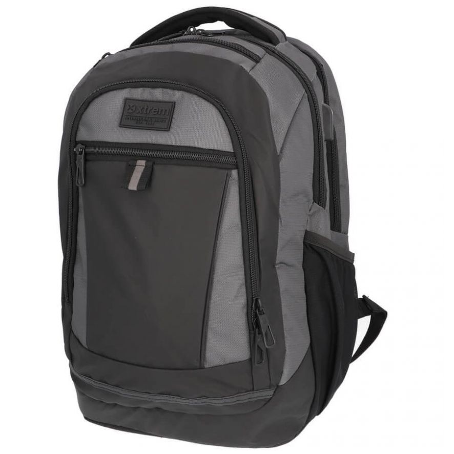 Mochila Tipo Back Pack Rock Gris Oscuro Xtrem