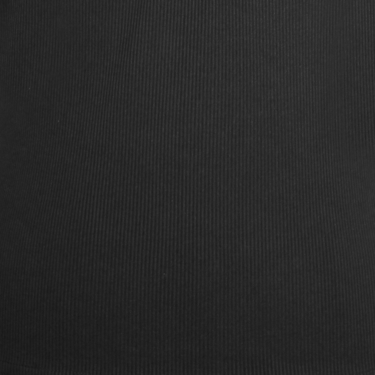Blusa Negra Just By Basel Cuello Redondo Diseño Tejido Acanalado