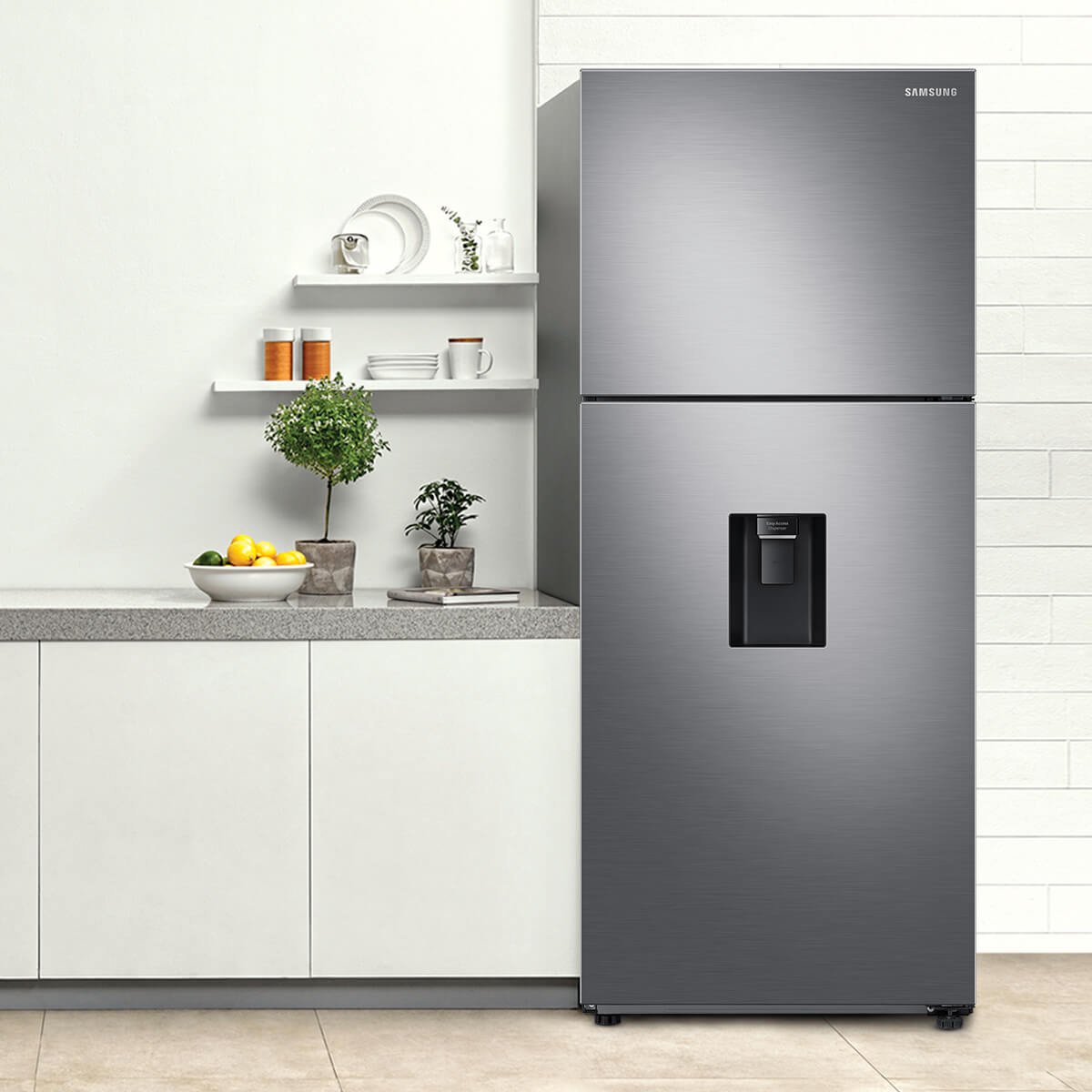 Refrigerador Samsung Congelador Superiror 16 Pies Rt44A6304S9/em Silver