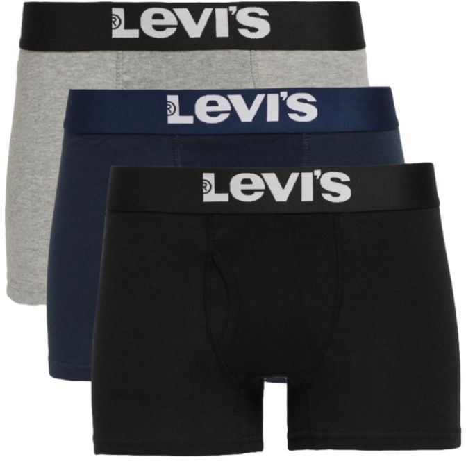 Levi's Calzoncillos tipo bóxer para hombre, algodón elástico transpirable  para hombre, paquete de 3