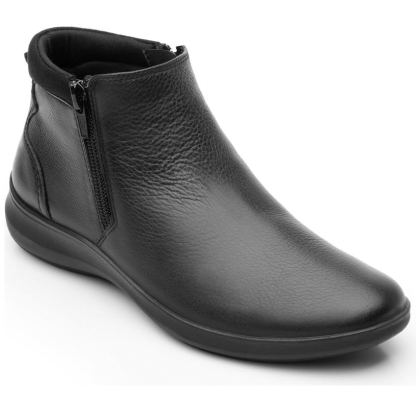 Bootie Color Negro Liso para Mujer Flexi