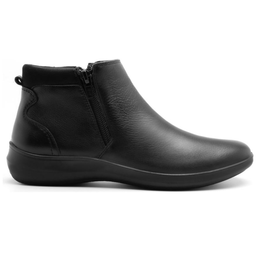 Bootie Color Negro Liso para Mujer Flexi