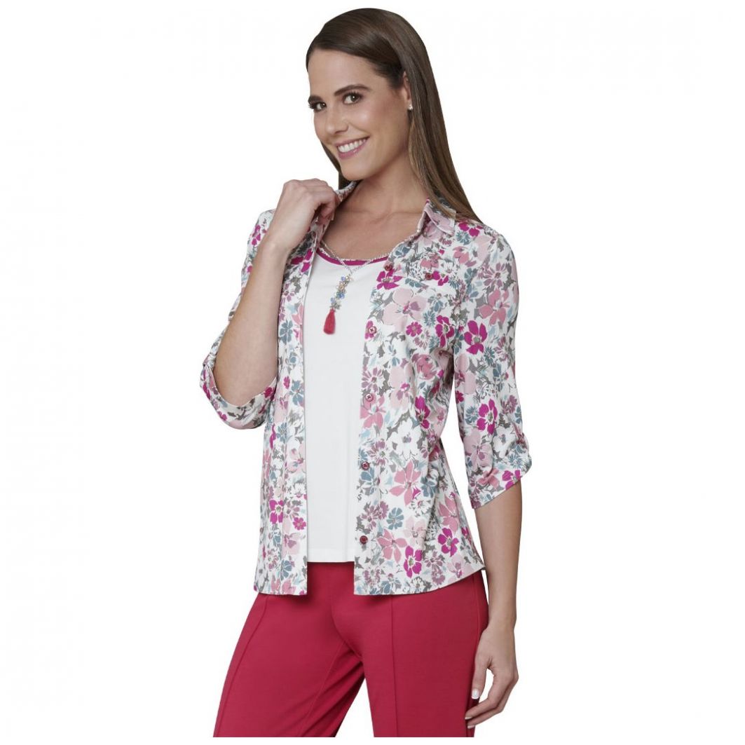 Twin Fix Camisero con Interior Simulado Y Collar Vitos  para Mujer