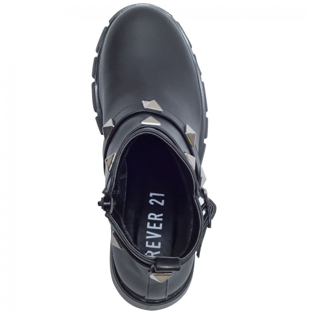 Botín con Pulsera y Aplicaciones Negro Forever 21