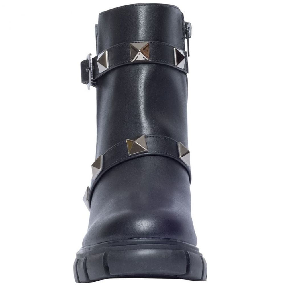 Botín con Pulsera y Aplicaciones Negro Forever 21