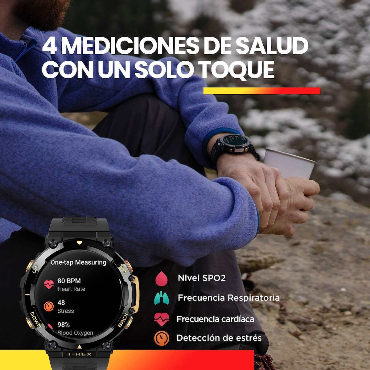 Amazfit Smartwatch Verde Trex 2 con Gps