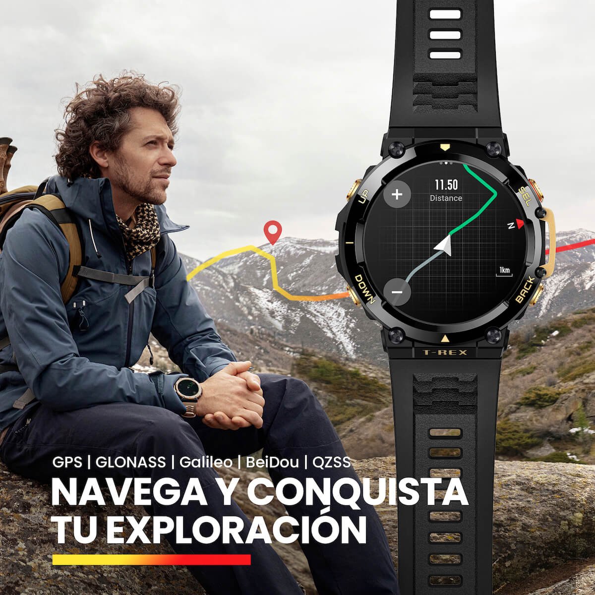 Amazfit Smartwatch Verde Trex 2 con Gps