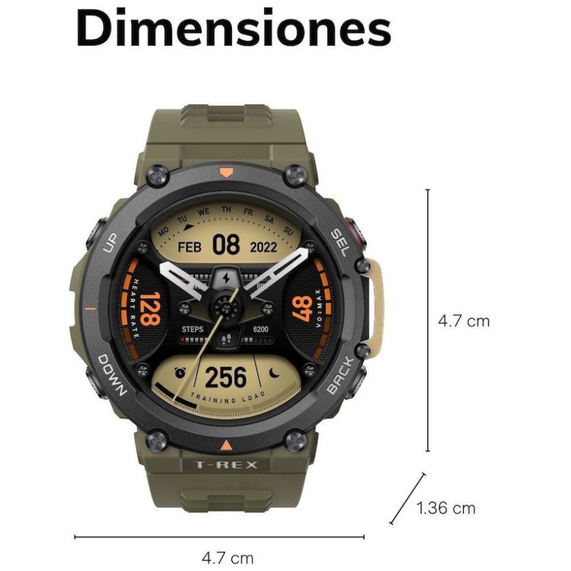 Amazfit Smartwatch Verde Trex 2 con Gps