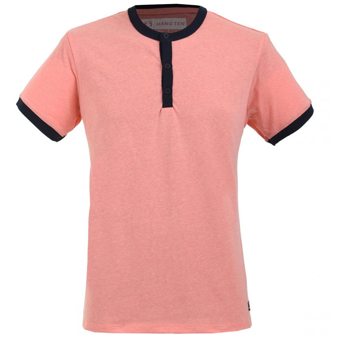 Playera Henley Manga Corta Hang Ten para Hombre