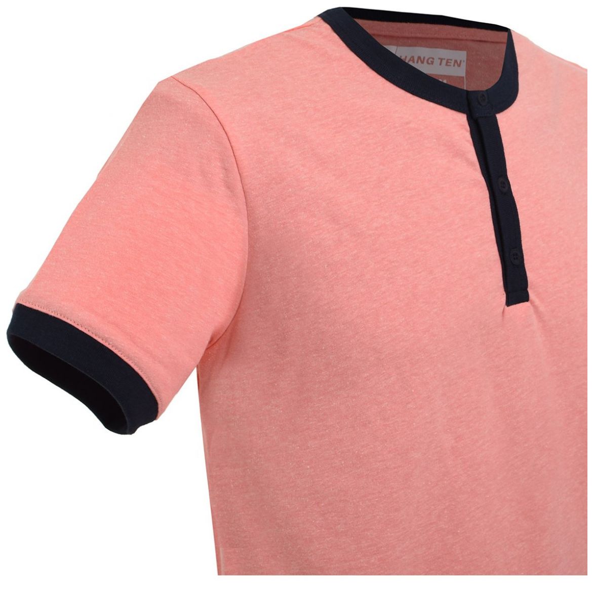 Playera Henley Manga Corta Hang Ten para Hombre