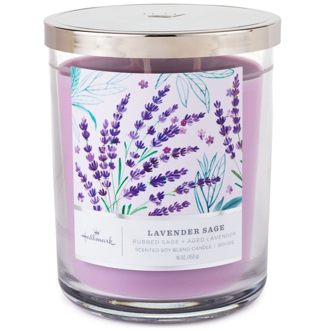 Vela Lavanda Salvia Aromática Morado Hallmark