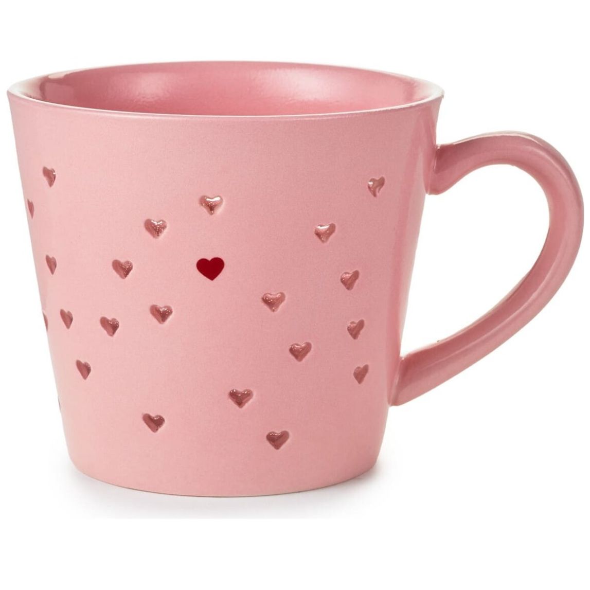 Taza Corazones Cerámica Rosa Hallmark