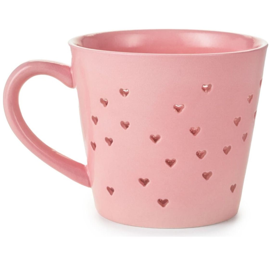Taza Corazones Cerámica Rosa Hallmark