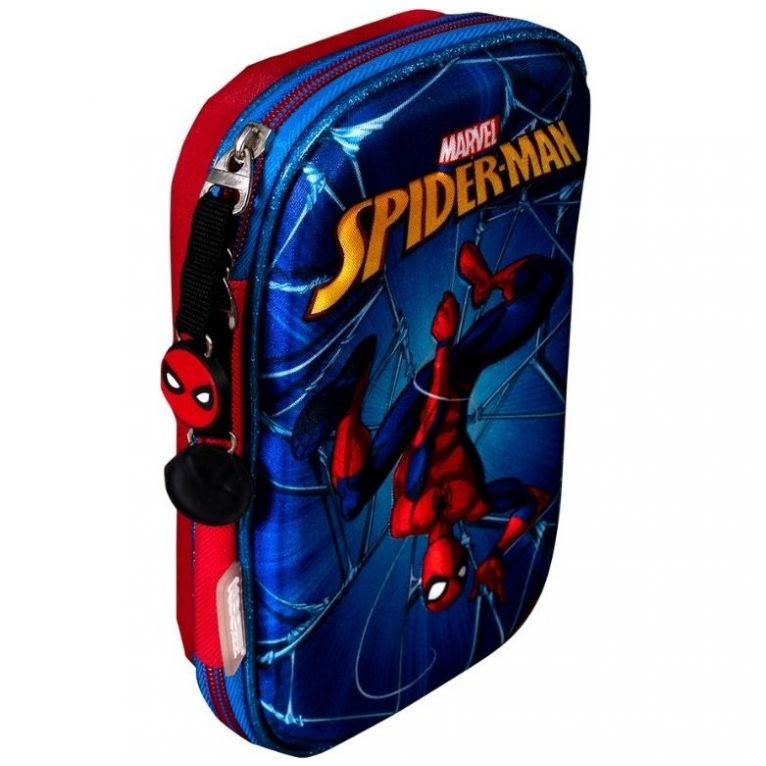 Lapicera Spiderman Primaria Azul Y Rojo Marvel