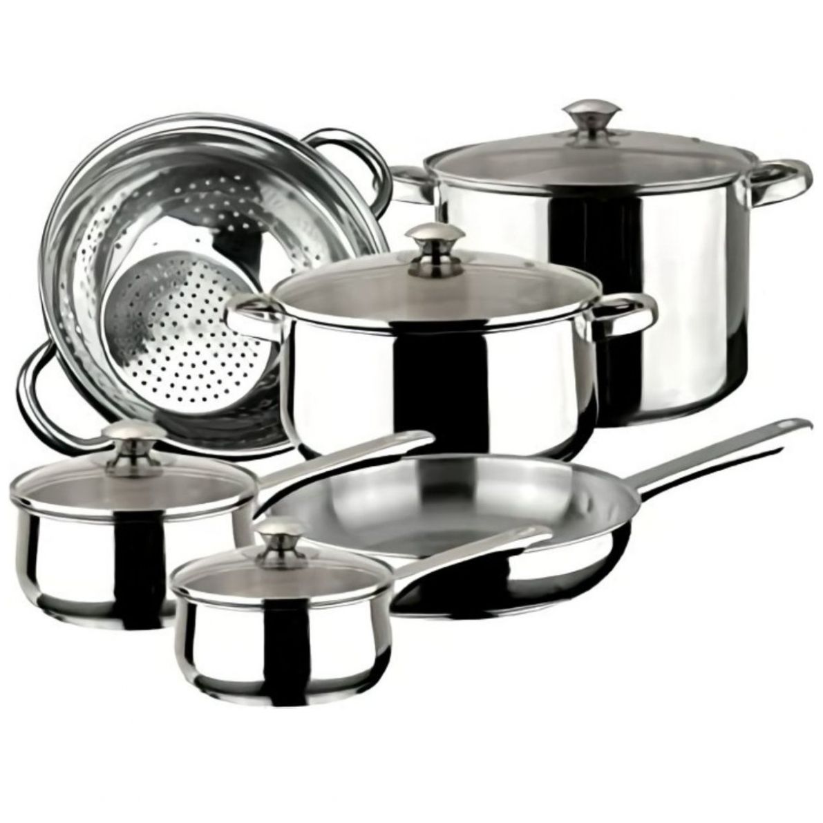 Batería Vesta 10 Piezas Magefesa  Acero Inoxidable