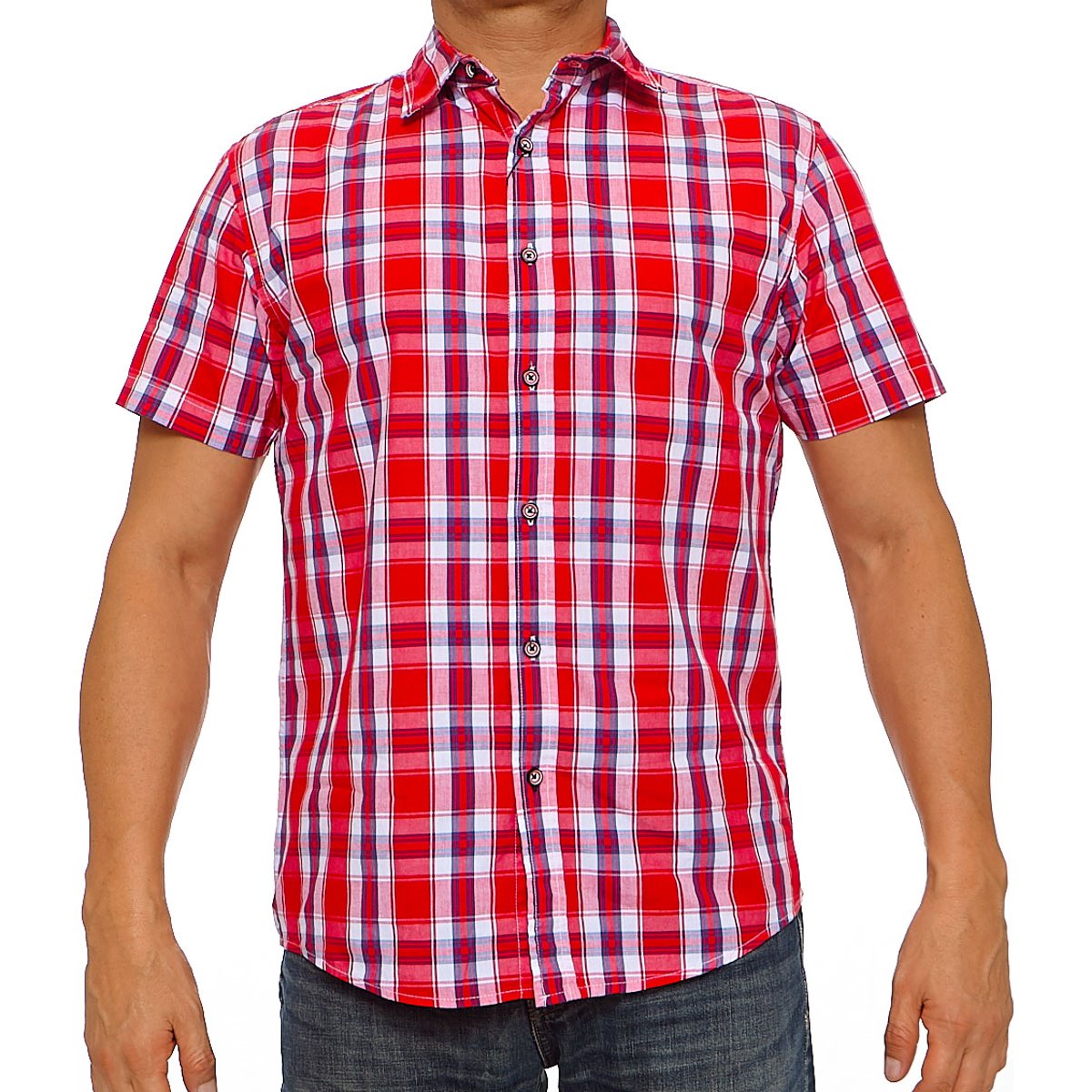 Camisa Casual para Hombres Manga Corta J. Opus