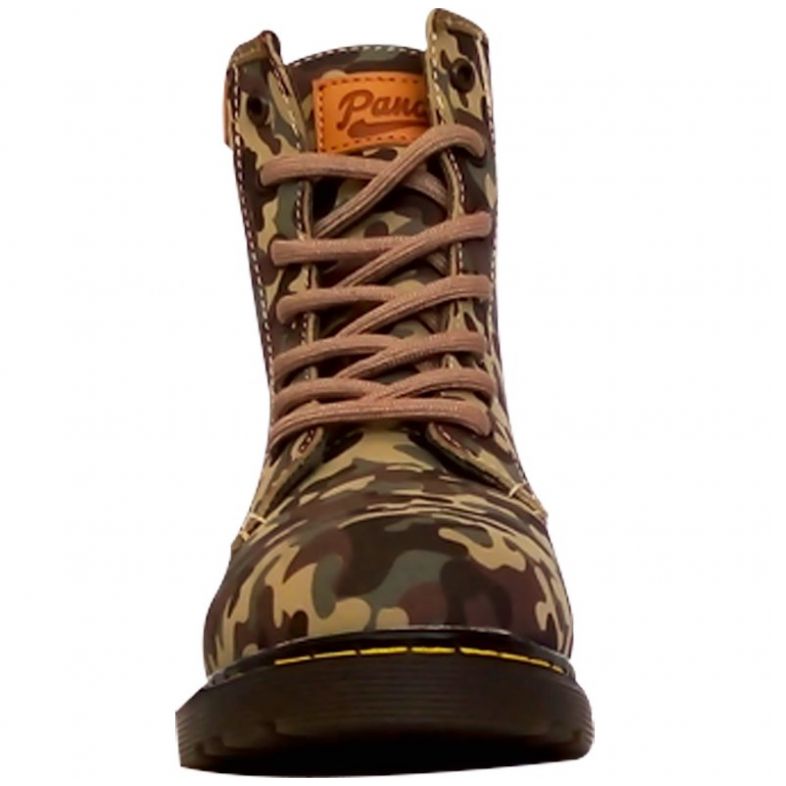  Bota Noelia Camuflaje 13-16 Verde Panam para Niño