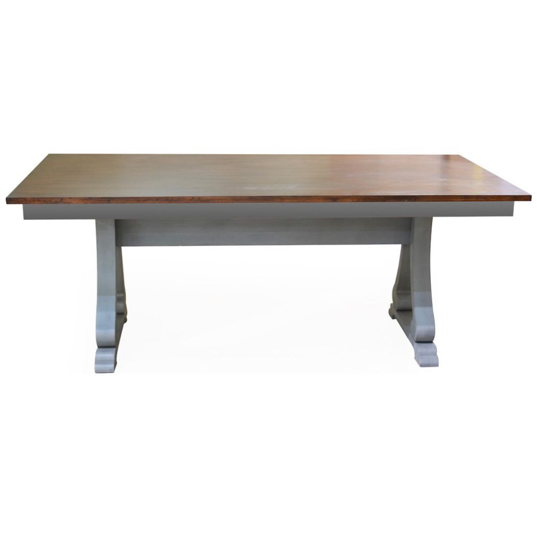 Mesa para Comedor para 6 Personas Miranda 78" Linen Gray Vintage Home