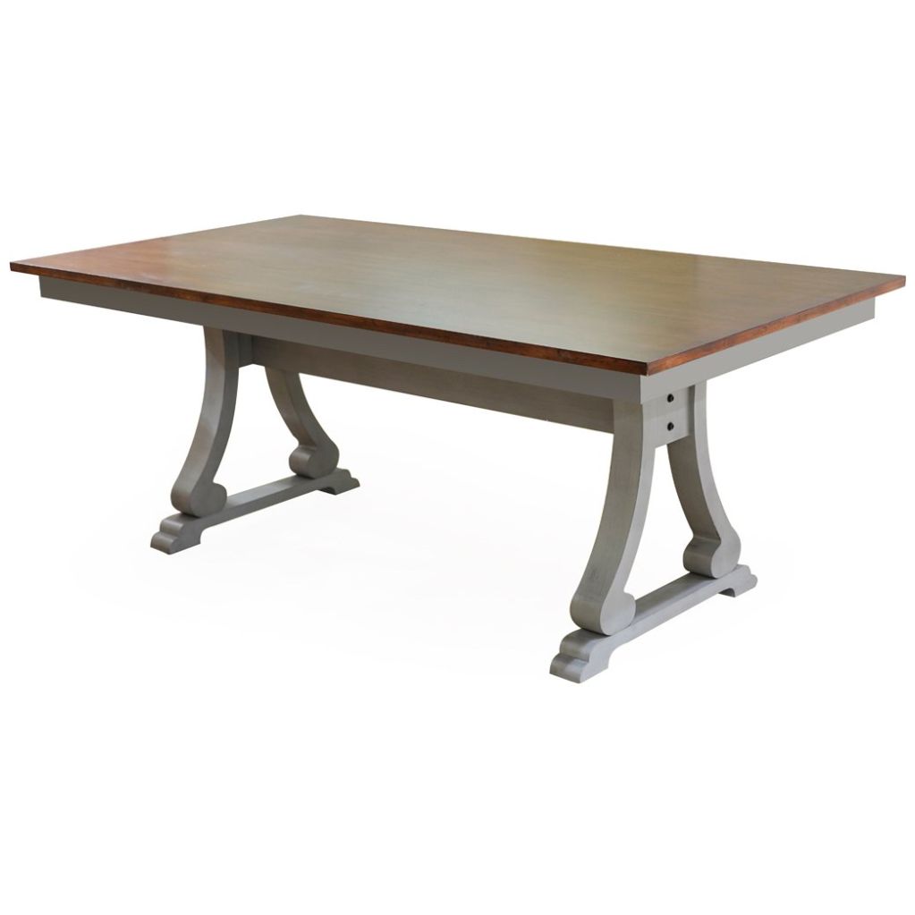 Mesa para Comedor para 6 Personas Miranda 78" Linen Gray Vintage Home