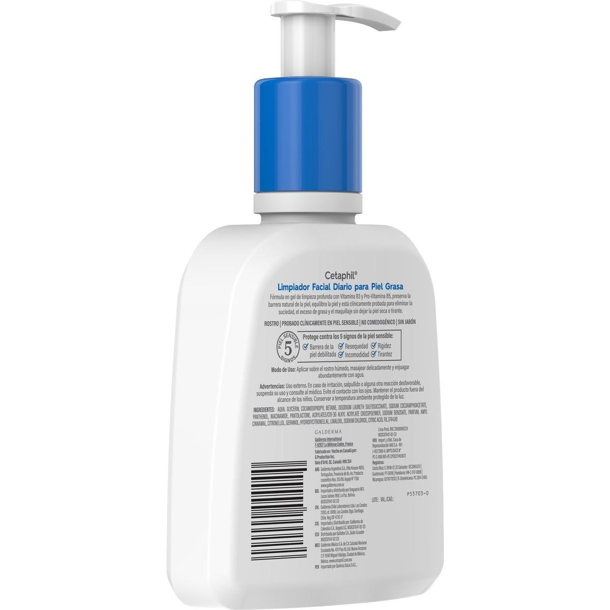 Cetaphil Gel Limpiador para Piel Grasa 237 Ml