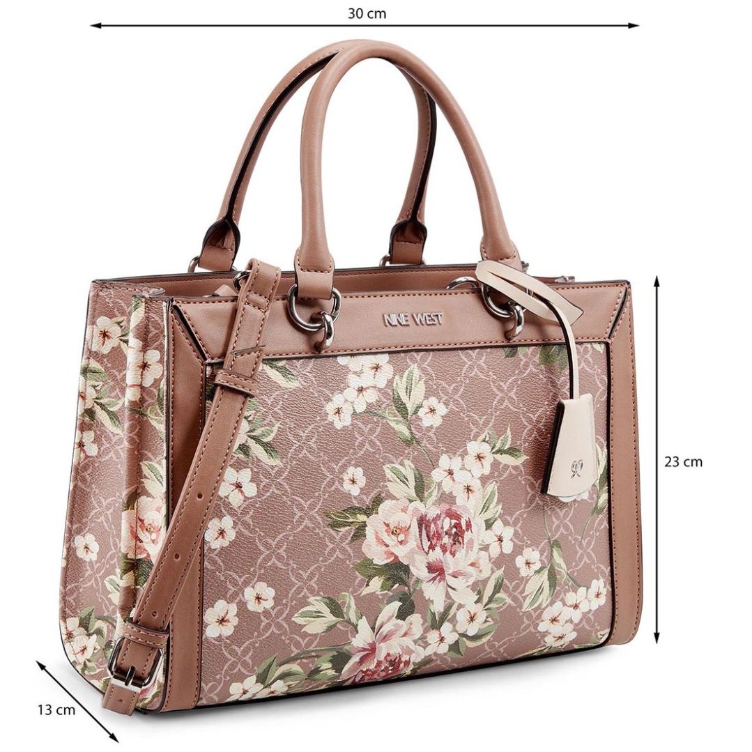 Bolsa Satchel Camel/multicolor Nine West