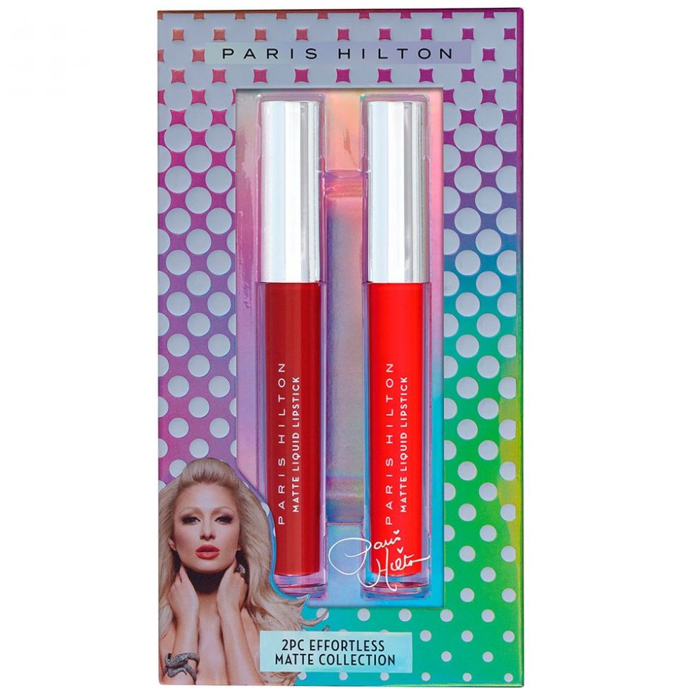 Estuche Maquillaje Paris Hilton Labial Liquido Effortless Matte Set 2 Piezas