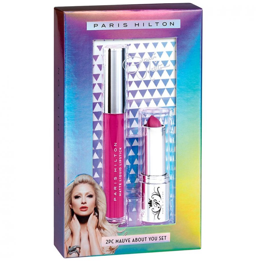 Estuche Maquillaje Paris Hilton Labial Mauve About Set 2 Piezas