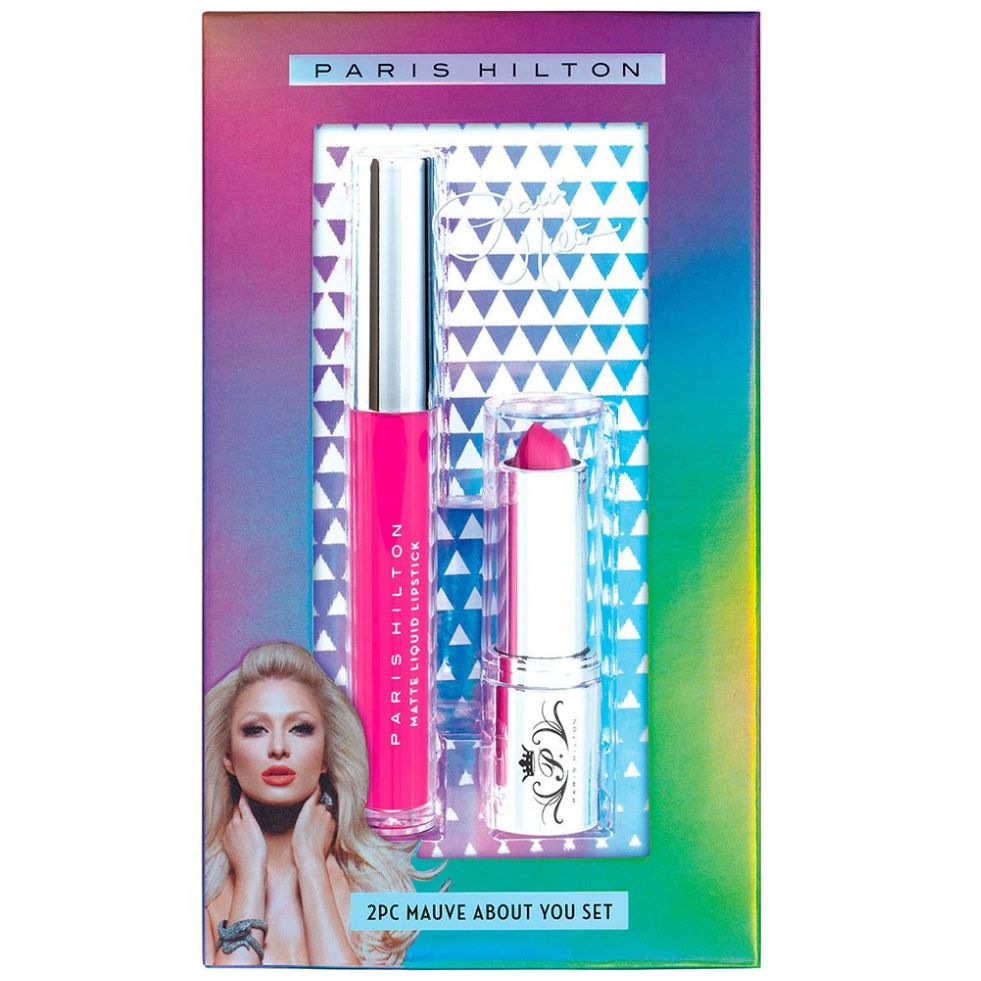 Estuche Maquillaje Paris Hilton Labial Mauve About Set 2 Piezas