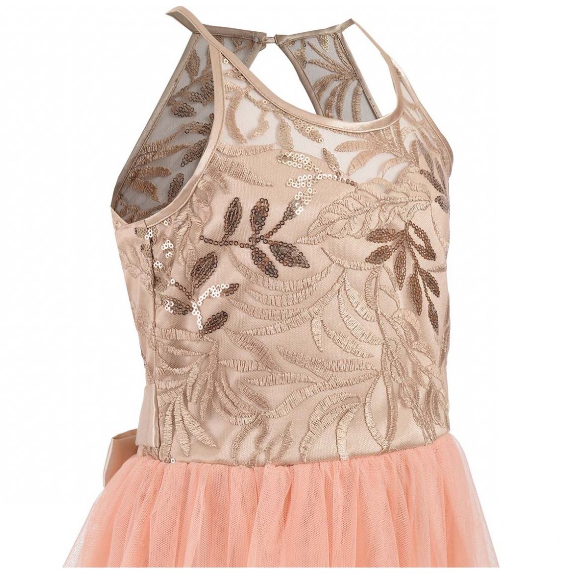 Vestido Pechera Bordado Hollywood North para Niña