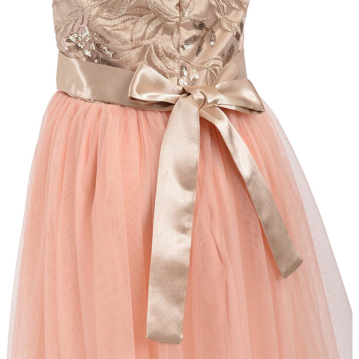 Vestido Pechera Bordado Hollywood North para Niña