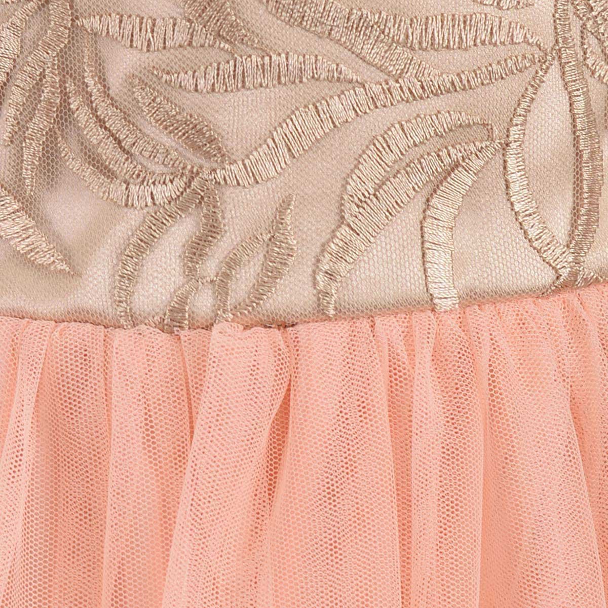 Vestido Pechera Bordado Hollywood North para Niña