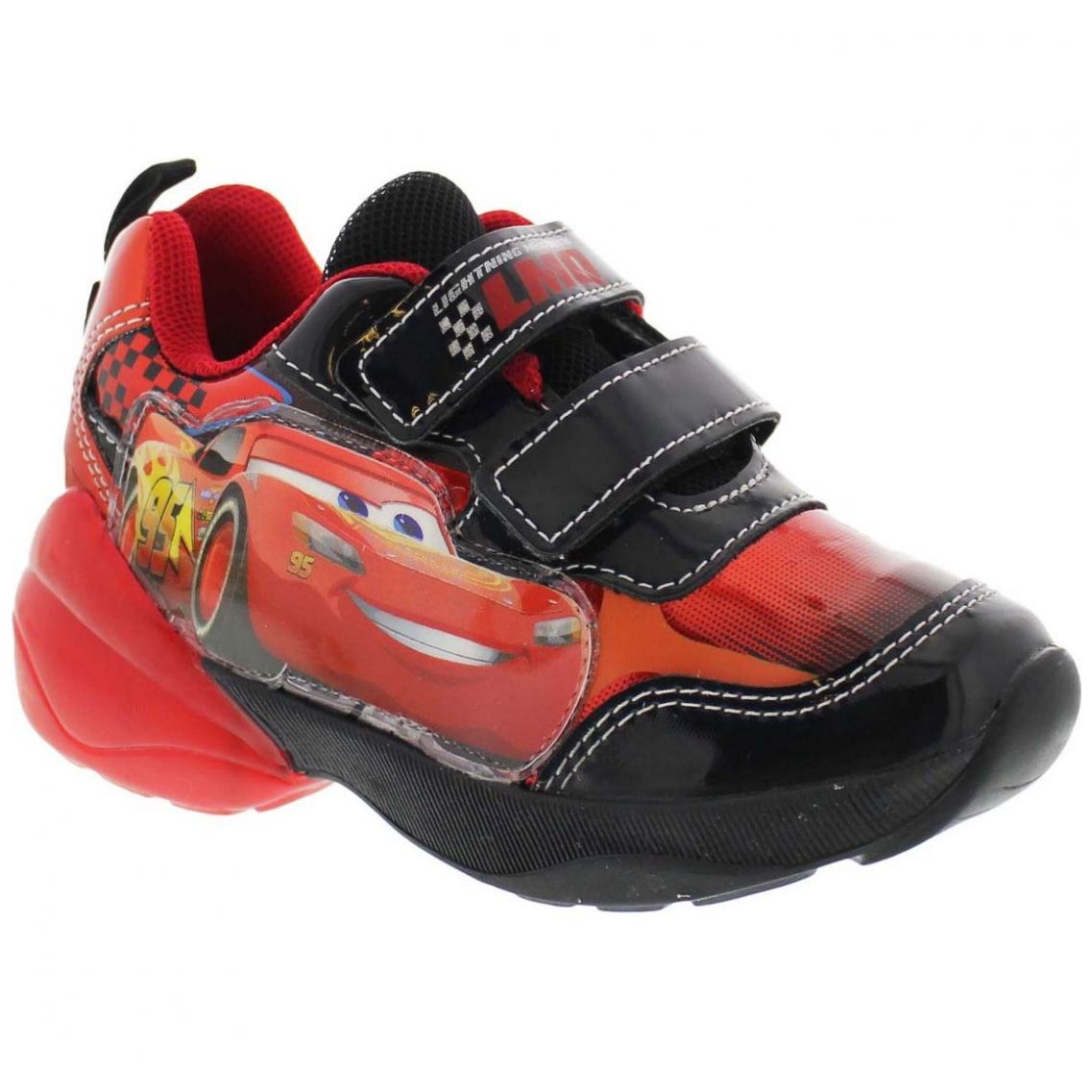 Tenis Montado Luces 14-19 Rojo Cars para Niño