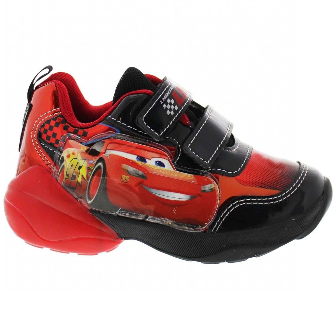 Tenis Montado Luces 14-19 Rojo Cars para Niño