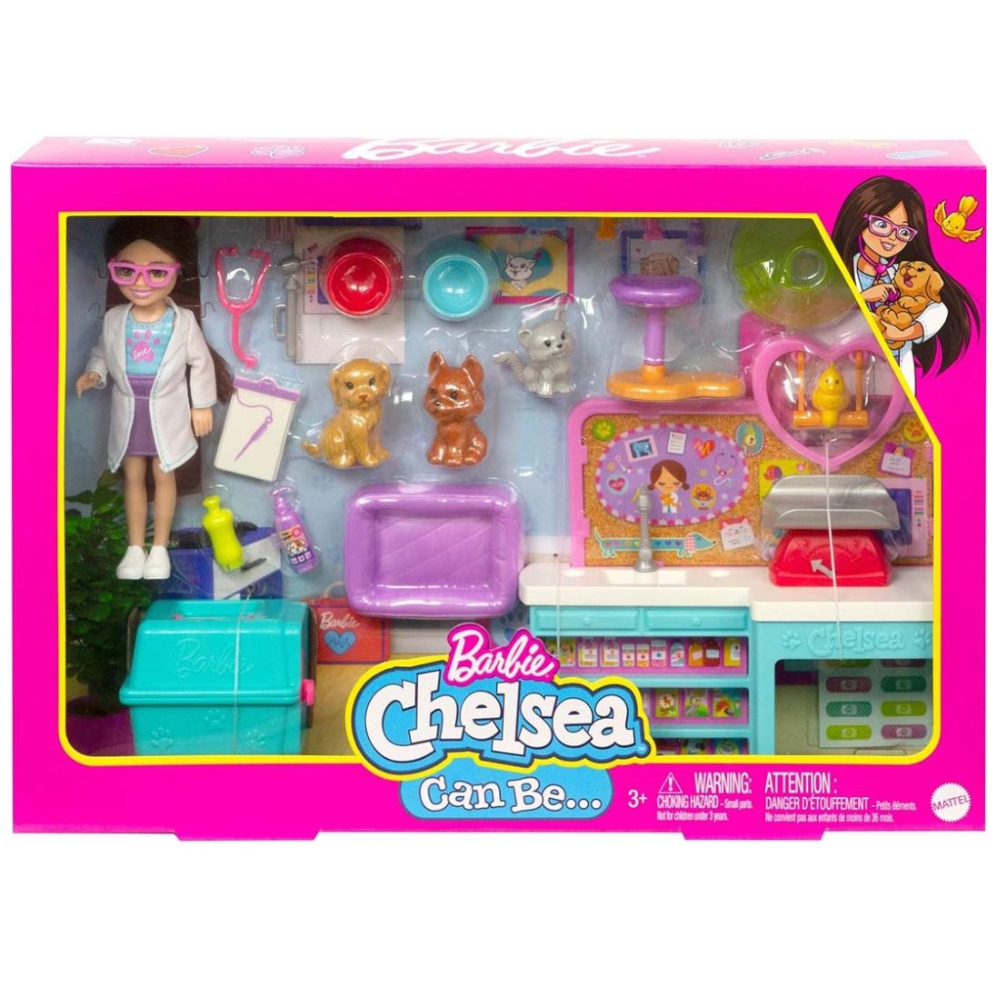 Barbie Muñeca Chelsea Veterinaria