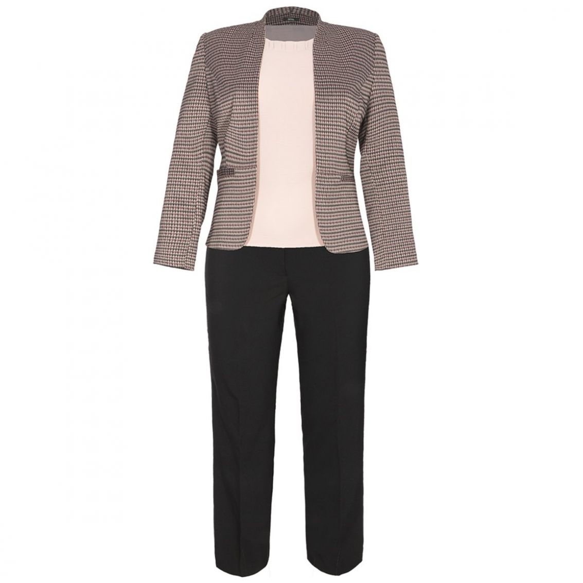 Conjunto 3 Piezas, Saco, Top, Pantalón. Diva para Mujer Curvy