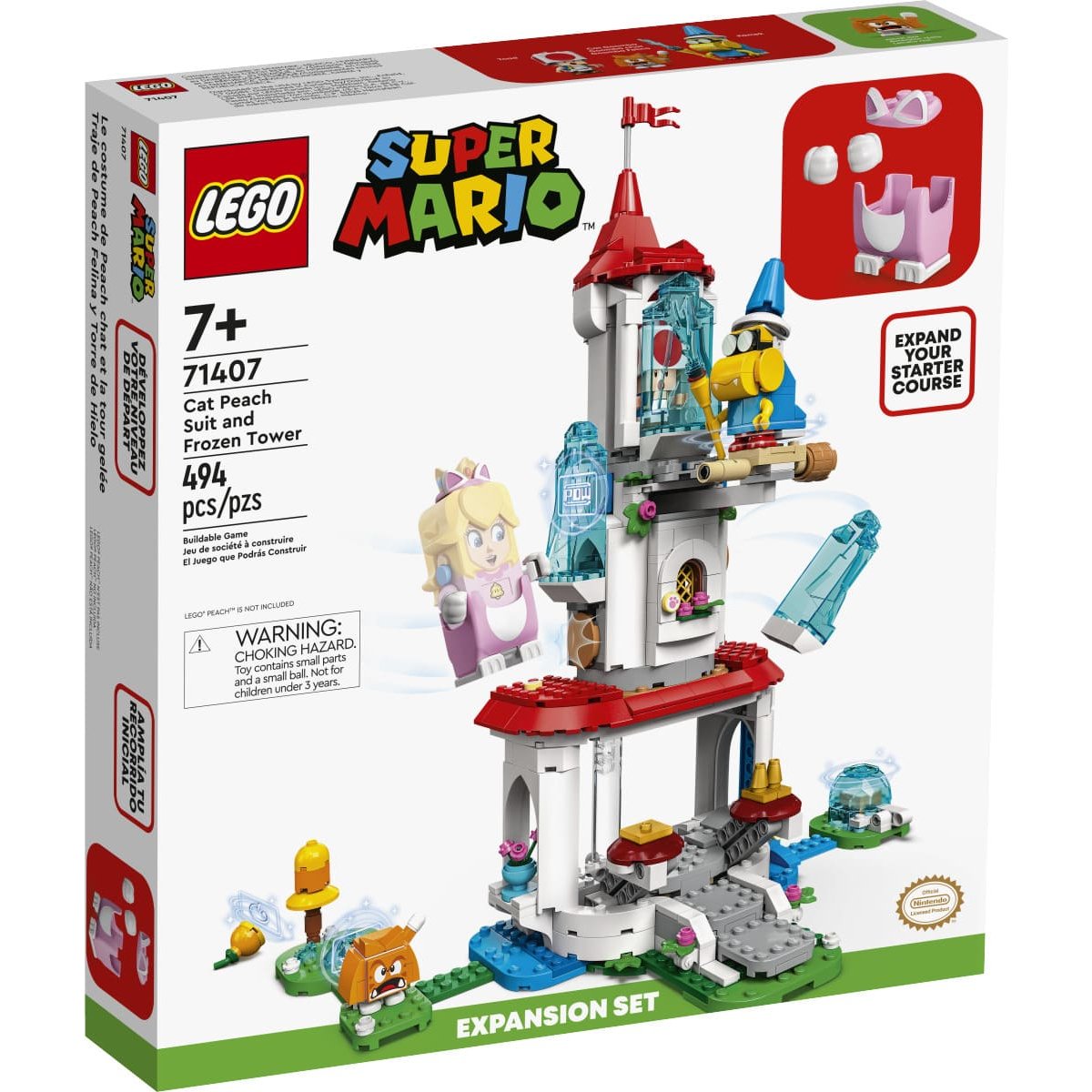 Set de Expansión: Traje de Peach Felina y Torre de Hielo Lego Super Mario