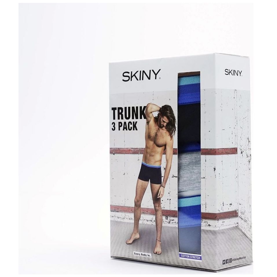 Bóxer Trunk para Hombre Paquete de 3 Skiny