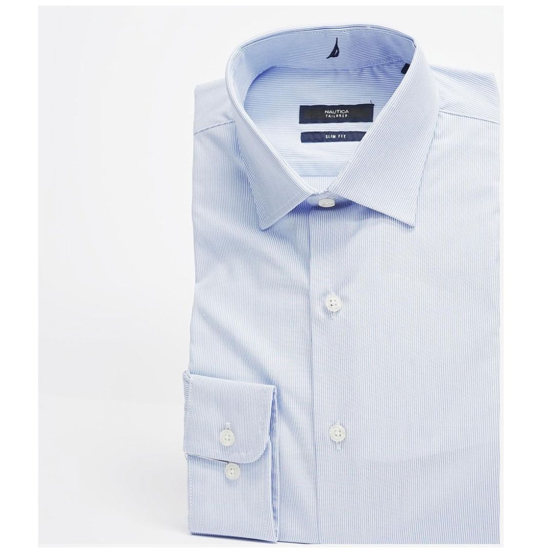 Camisa de Vestir Slim Fit para Hombre Nautica