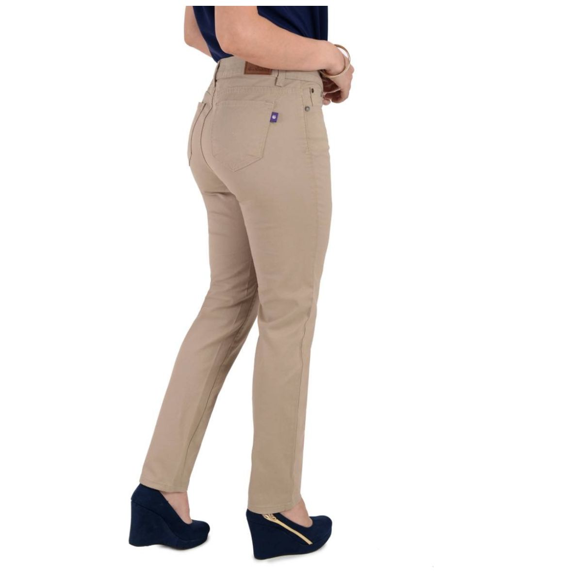 Pantalón Gloria Vanderbilt Corte Recto Diseño Gabardina para Mujer Petite