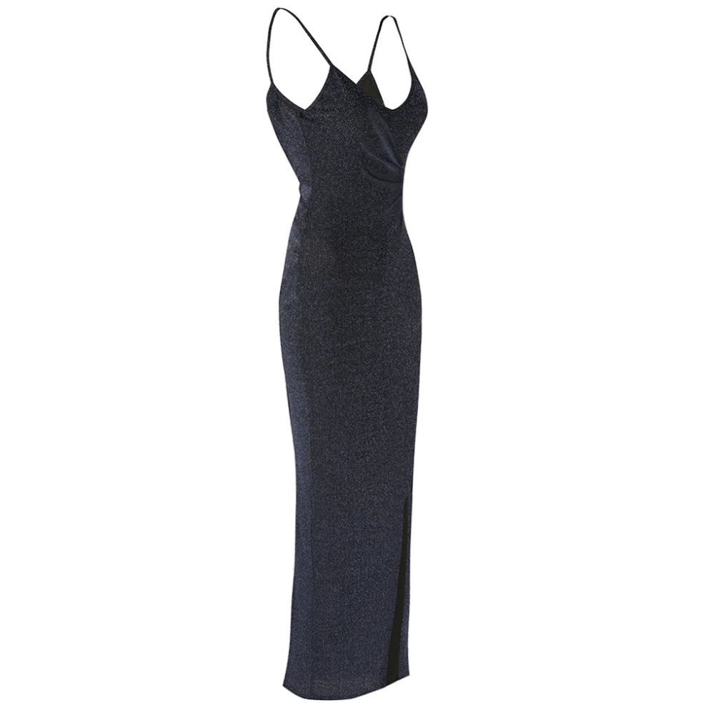 Vestido Drapeado Abertura en Pierna Noshe