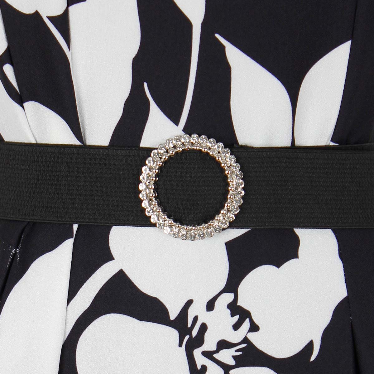 Vestido Basel Sin Manga Cuello Redondo Diseño Estampado para Mujer
